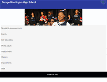 Tablet Screenshot of gwashingtonhs.org